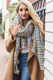 Leto Accessories - Tattersall Plaid Blanket Scarf