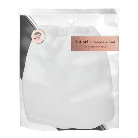 KITSCH - White Microfiber Hair Towel