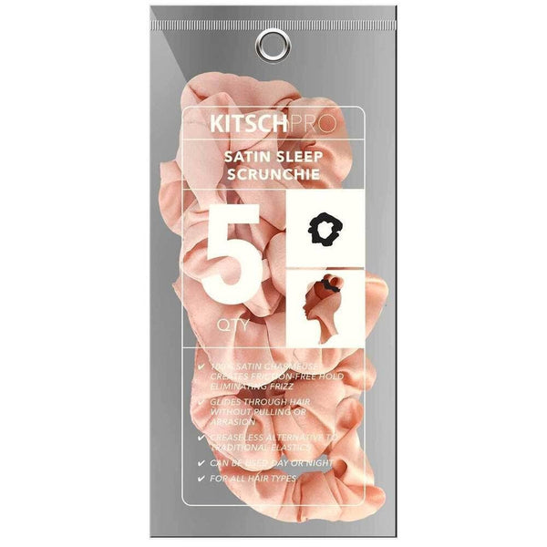 KITSCH - Blush Satin Sleep Scrunchies