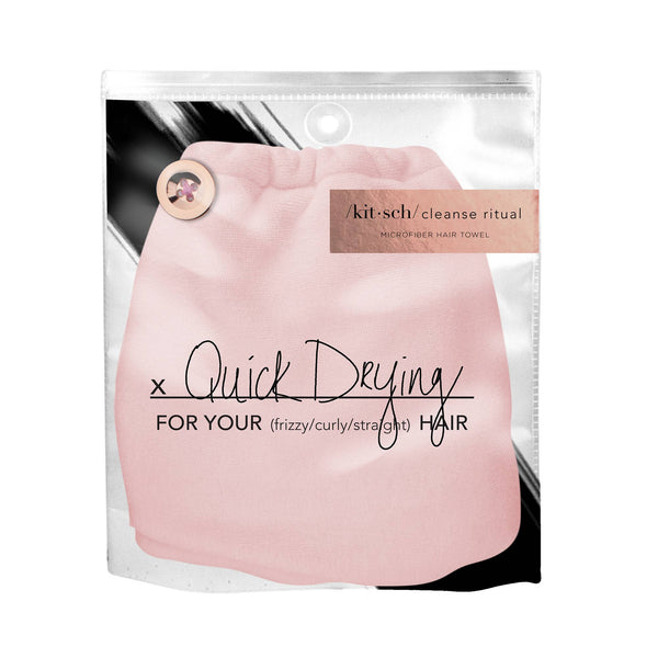 KITSCH - Blush Microfiber Hair Towel