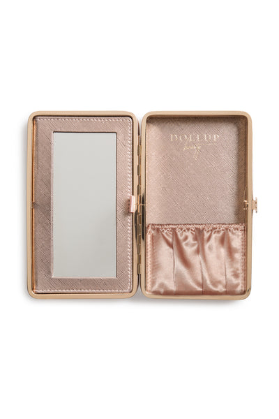 DOLLUP CASE MAKEUP ORGANIZER ROSE GOLD