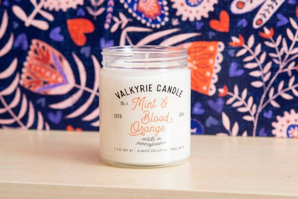 Valkyrie Candle - Mint and Blood Orange Candle