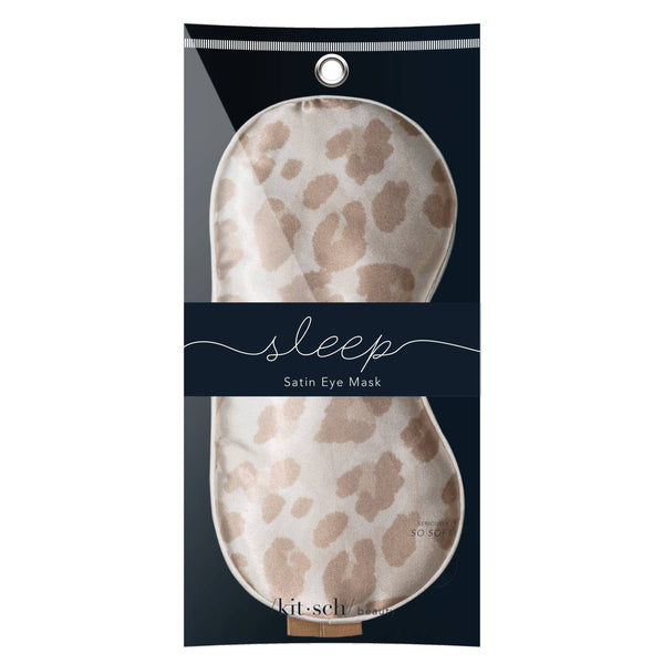 KITSCH - Leopard Satin Eye Mask