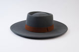 Lucca Couture - Preorder Misty Blue Wool Boater Hat