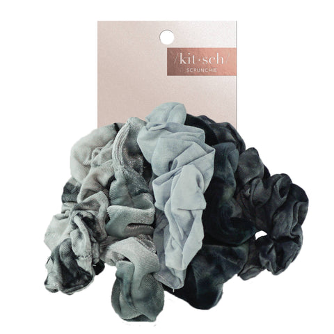 KITSCH - Slate Tie Dye Scrunchies