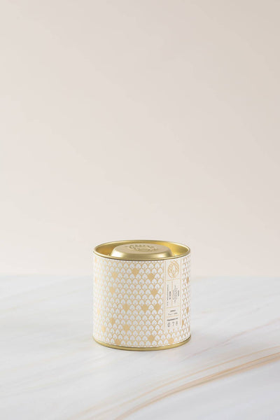 Candlefish - No. 78 Gold Tin w/ Embossed Lid (Fall White) 7 oz