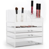 Moxie Makeup Box™ Acrylic Makeup Organizer With Magnetic Palette Drawers